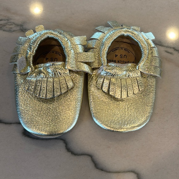 Bird Rock Baby Other - Gold Bird Rock baby moccasins